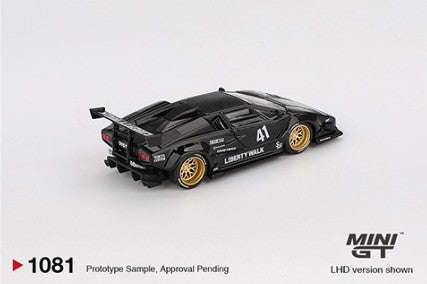 Mini GT #1081 Lamborghini Countach LB-WORKS – Black