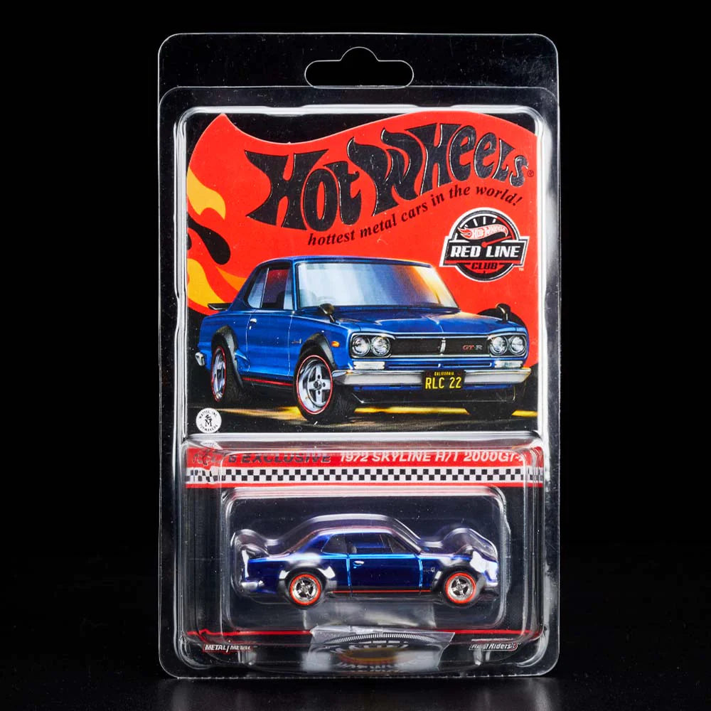 Hot Wheels Collectors 2022 RLC Membership Blue ’72 Nissan Skyline H/T 2000 GT-R