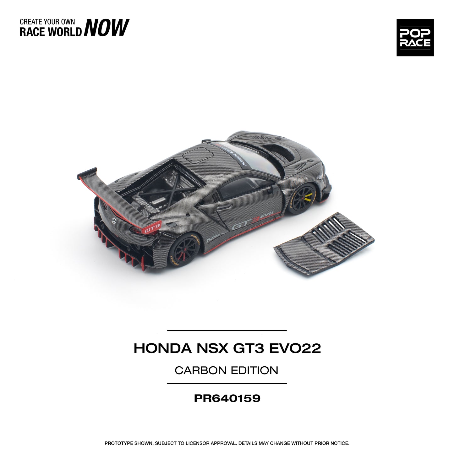 Pop Race Honda NSX GT3 EVO22 - Carbon Edition