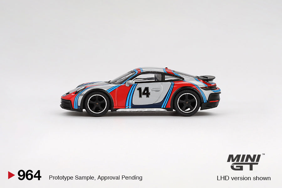 Mini GT #964 Porsche 911 Dakar “Rally 1974” - Ice Grey Metallic