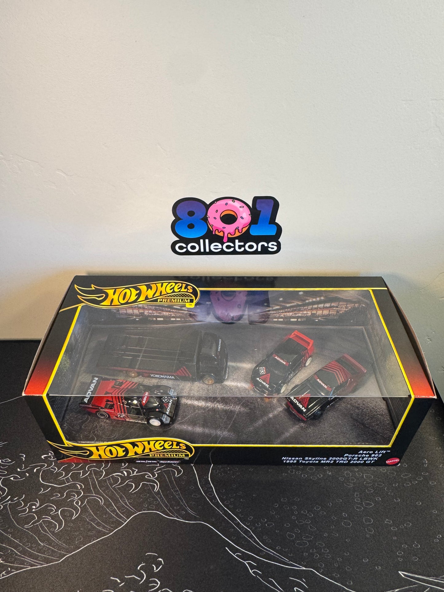 Hot Wheels Premium Advan Set | Porsche 962, Nissan Skyline 2000GT-R, Toyota MR2