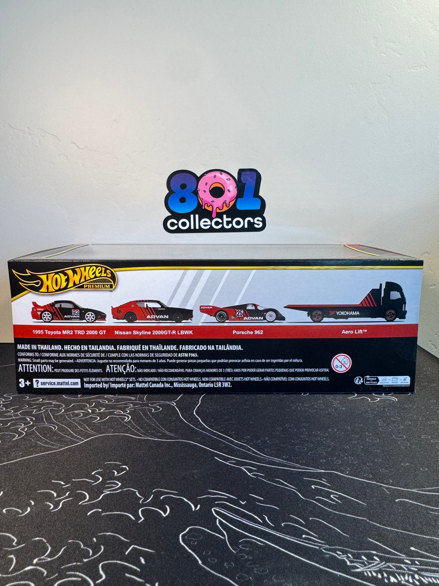 Hot Wheels Premium Advan Set | Porsche 962, Nissan Skyline 2000GT-R, Toyota MR2