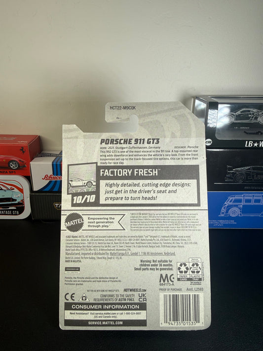 Hot Wheels Porsche 911 GT3 #199/250