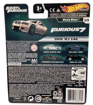 Hot Wheels Premium Euro Fast Fast & Furious BMW M3 E46 #5/5