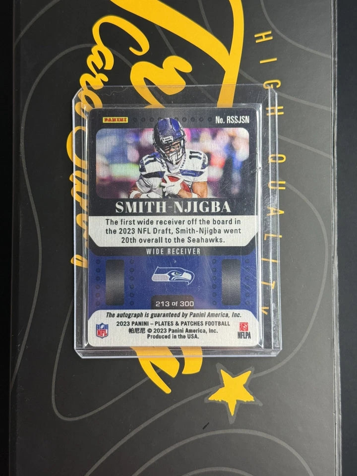 2023 Panini Plates and Patches Jaxon Smith-Njigba Steel Signatures /300