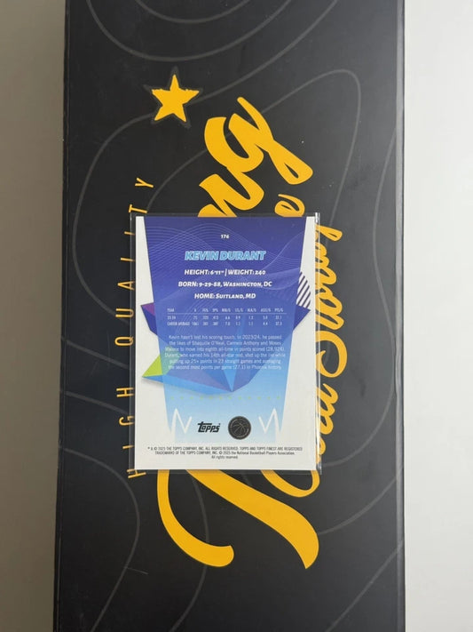 2024-25 Topps Finest Kevin Durant Red Black Geometric Refractor /10