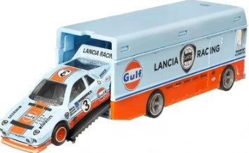 Hot Wheels Premium Car Team Transport Lancia Rally 037 & Euro Hauler #26