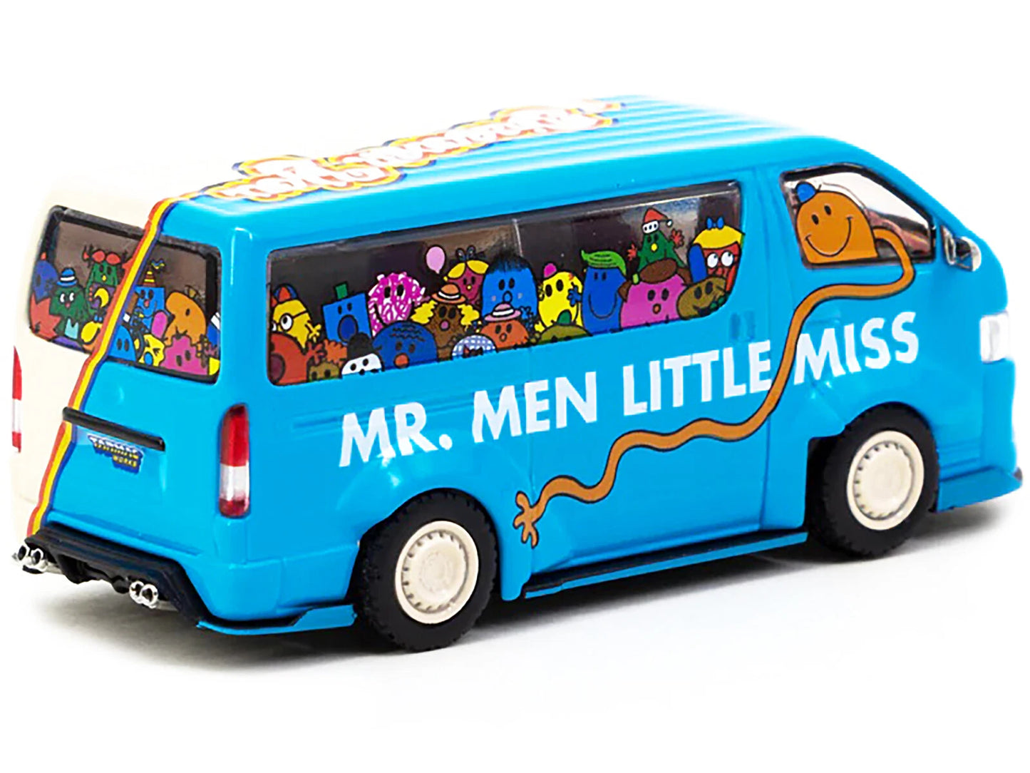 Tarmac Works Toyota Hiace Widebody - 50th Anniversary Oil Can Mr. Men Little Miss