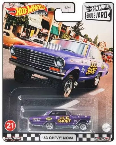 Hot Wheels Premium Boulevard ‘63 Chevy Nova #21
