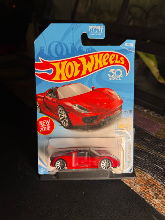Hot Wheels Factory Fresh Porsche 918 Spyder 292/365 - Red