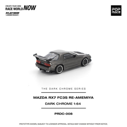 [PRE-ORDER] Pop Race Mazda RX7 (FC3S) Re-Amemiya - Dark Chrome