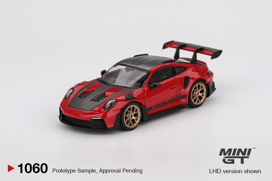 Mini GT #1060 Porsche 911 (992) GT3 RS Weissach Package - Guards Red