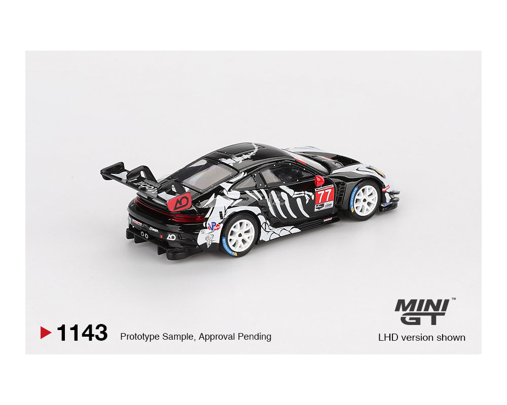 [PRE-ORDER] Mini GT #1143 Porsche 911 GT3 R #77 AO Racing 2025 IMSA Petit Le Mans “Skelerexy”