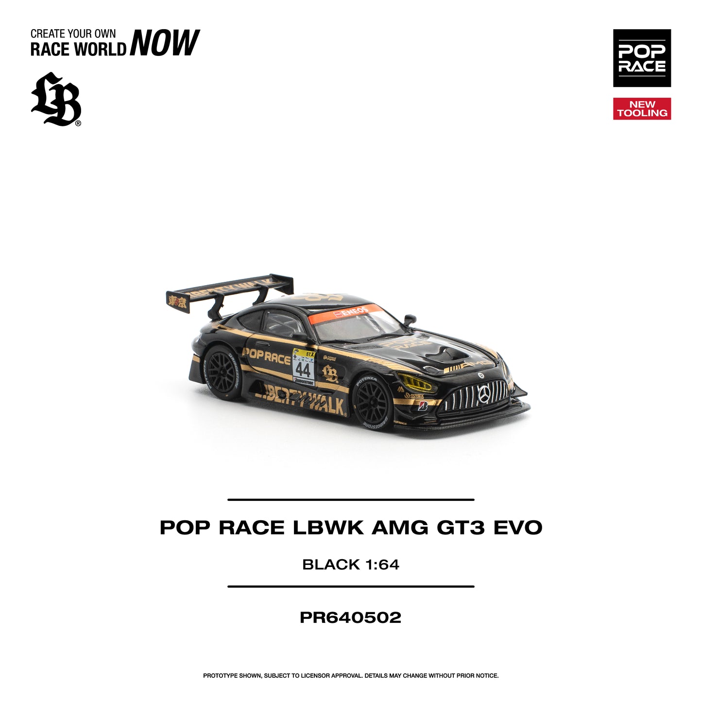 [PRE-ORDER] Pop Race LBWK AMG GT3 EVO - Black