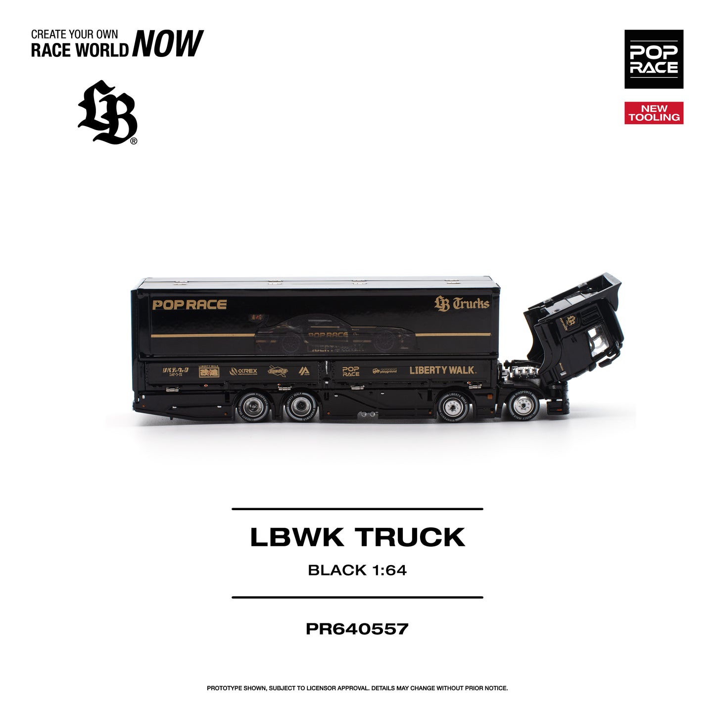 [PRE-ORDER] Pop Race LBWK Truck - Black