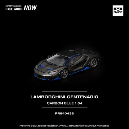[PRE-ORDER] Pop Race Lamborghini Centenario - Carbon Blue