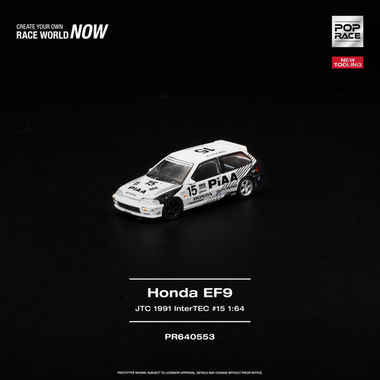 [PRE-ORDER] Pop Race Honda Civic (EF9) - #15 JTC 1991 InterTEC