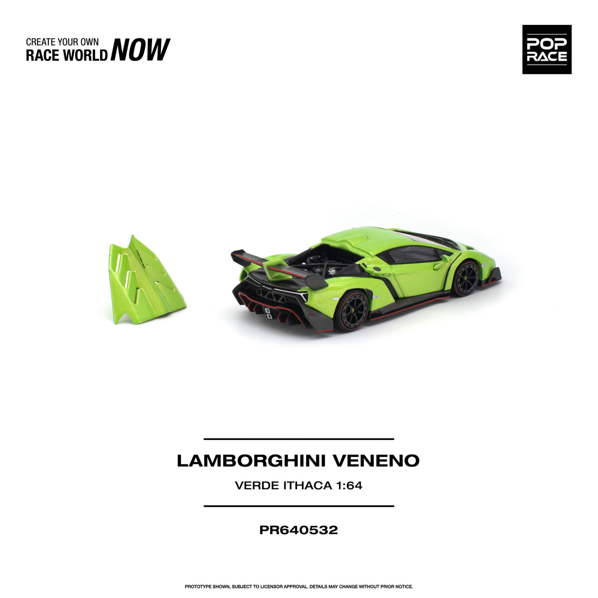 [PRE-ORDER] Pop Race Lamborghini Veneno - Verde Ithaca