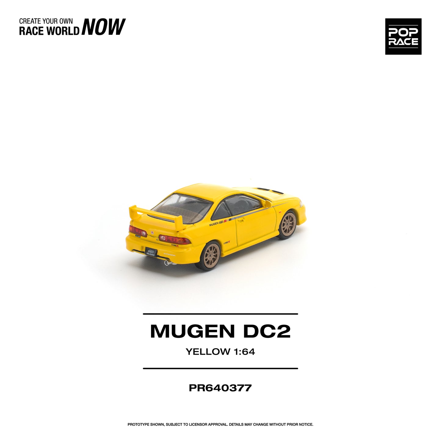[PRE-ORDER] Pop Race Mugen DC2 - Yellow