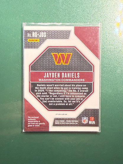2024 Panini Prizm Jayden Daniels Patch #RG-JDS