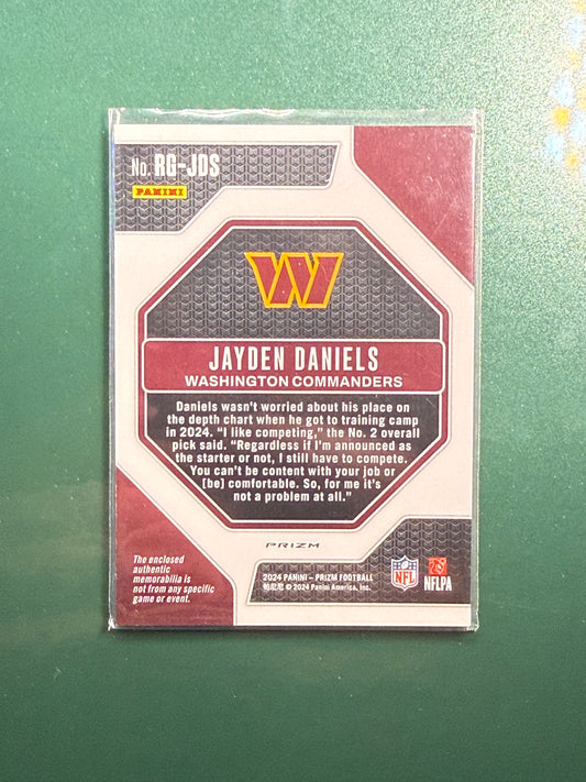 2024 Panini Prizm Jayden Daniels Patch #RG-JDS