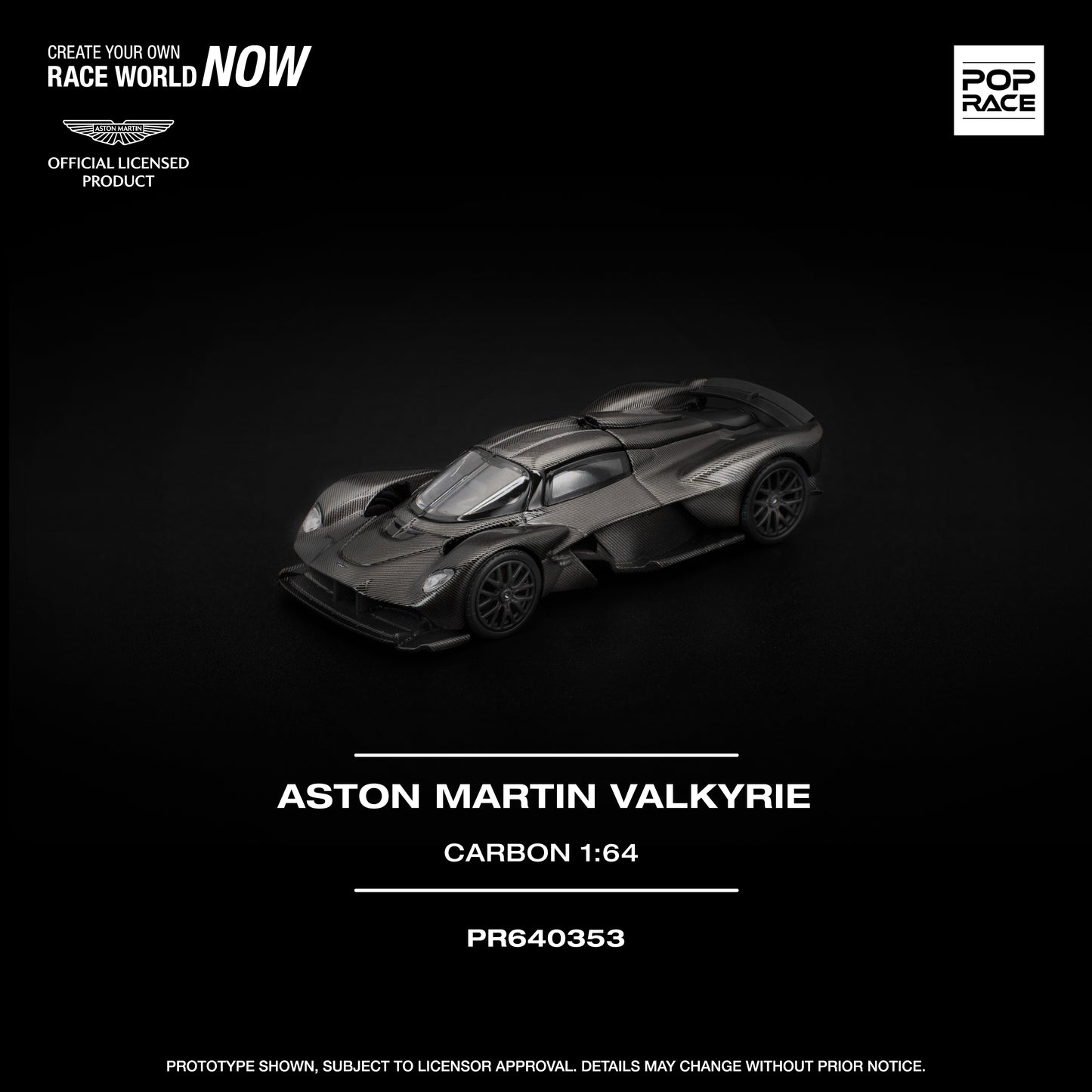 [PRE-ORDER] Pop Race Aston Martin Valkyrie - Carbon Edition