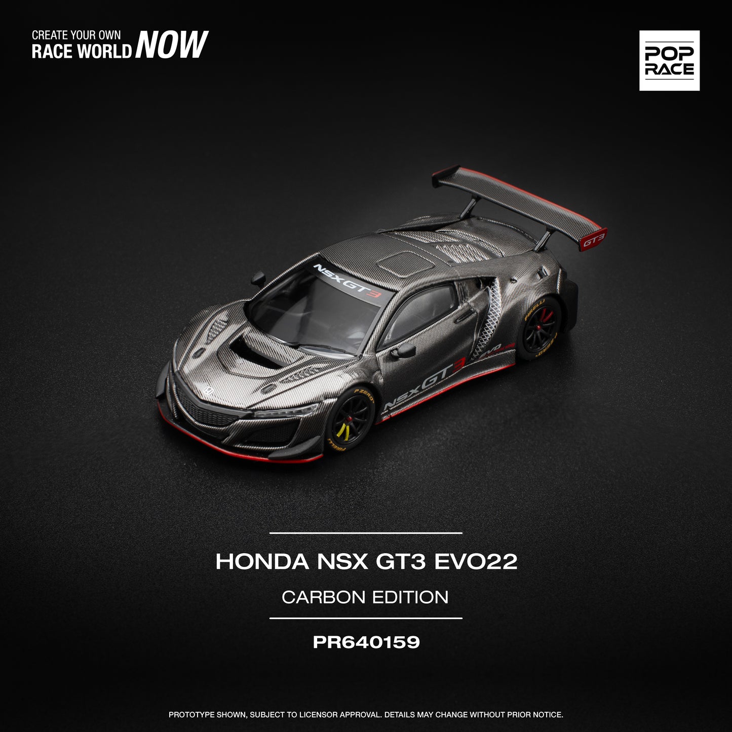 Pop Race Honda NSX GT3 EVO22 - Carbon Edition