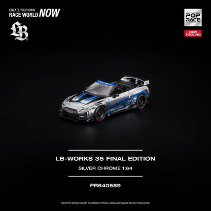 [PRE-ORDER] Pop Race LB-Works 35 Final Edition - Silver Chrome