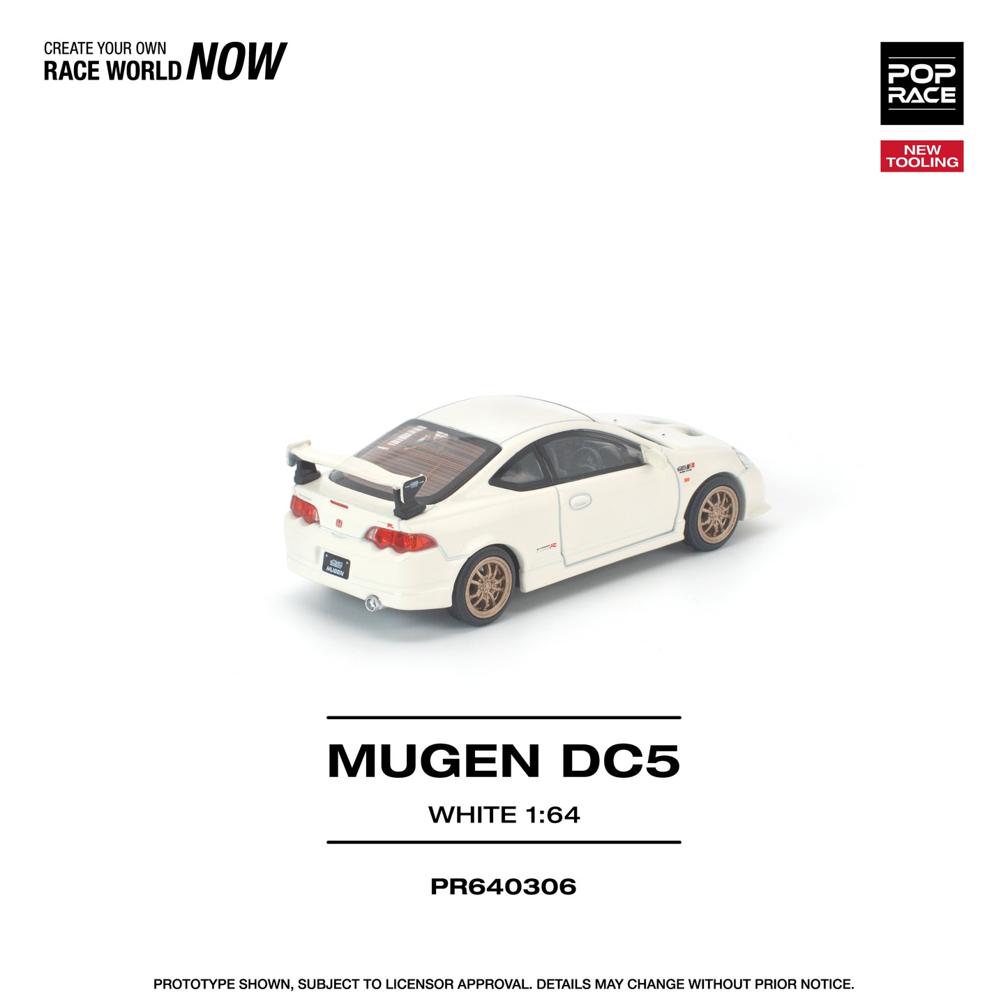 [PRE-ORDER] Pop Race Honda DC5 Mugen - White