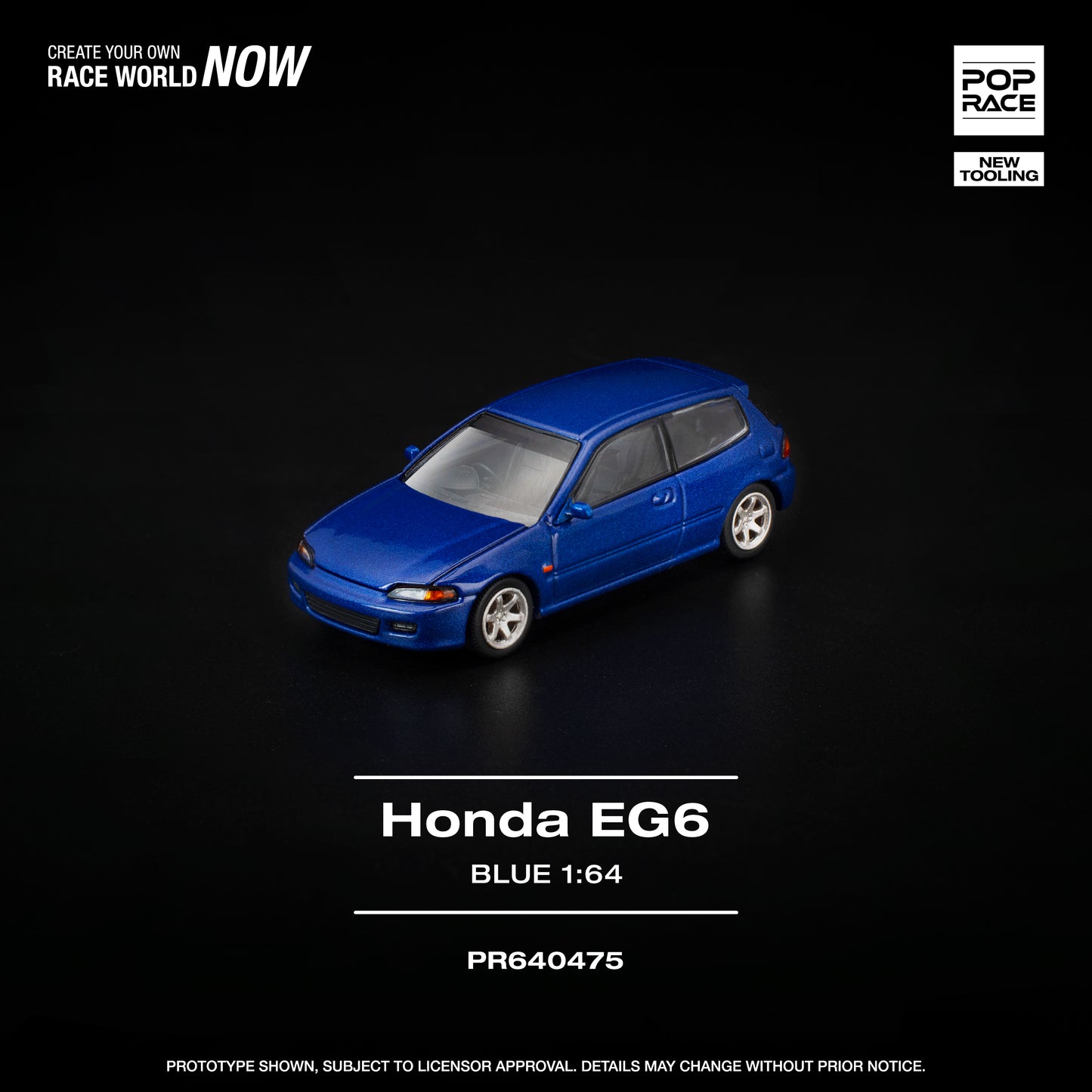 [PRE-ORDER] Pop Race Honda Civic (EG6) - Captiva Blue