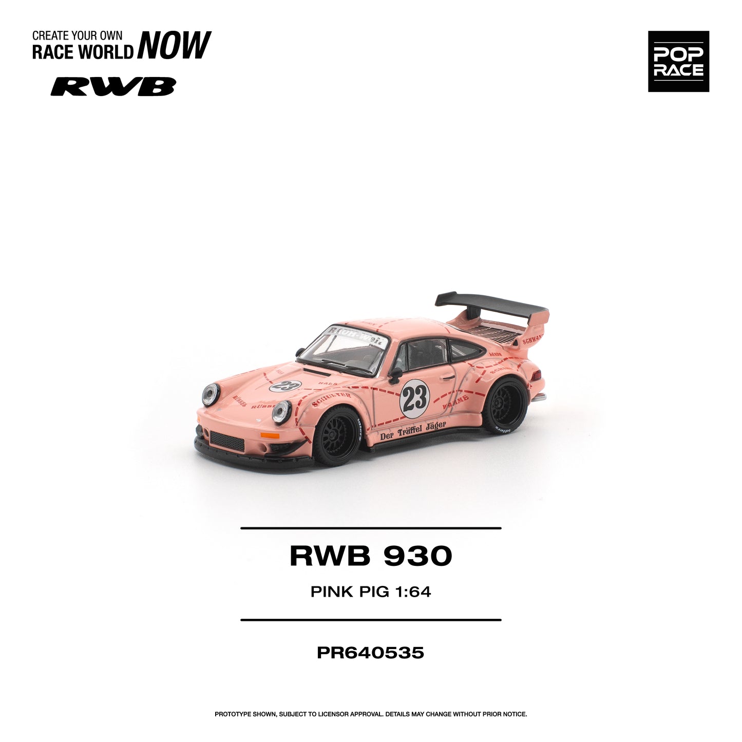 [PRE-ORDER] Pop Race RWB 930 “Pink Pig”