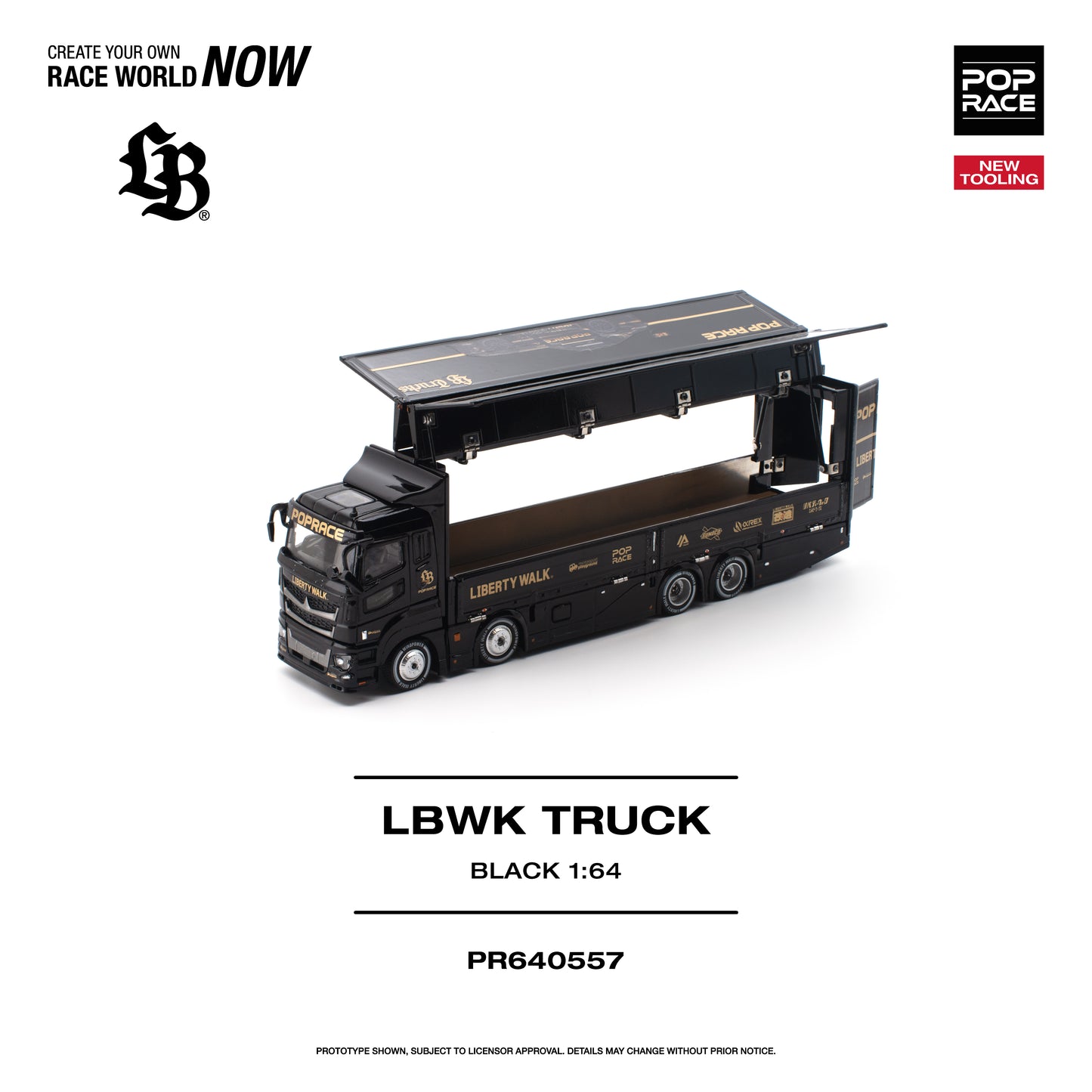 [PRE-ORDER] Pop Race LBWK Truck - Black