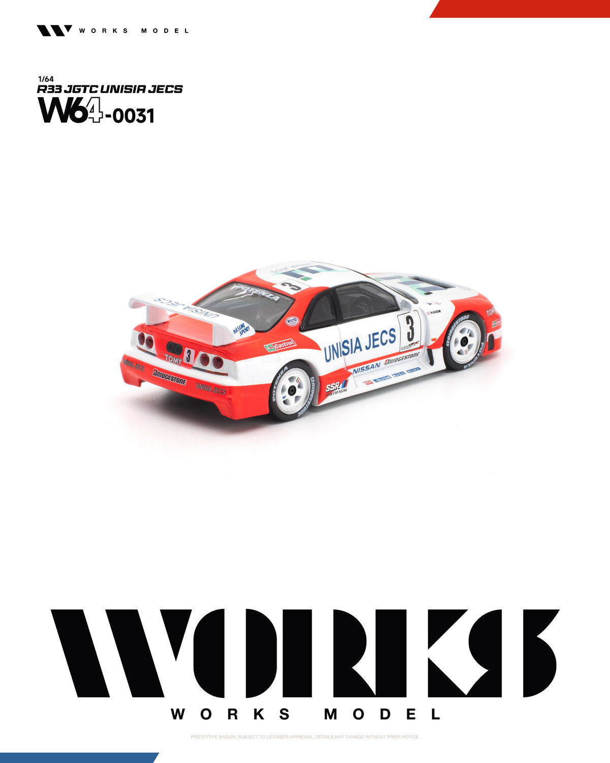 [PRE-ORDER] Works Model R33 JGTC - Unisia JECS