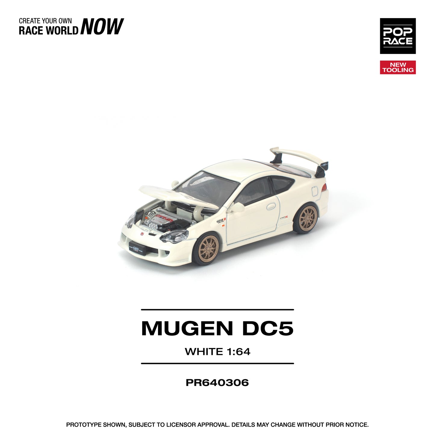 [PRE-ORDER] Pop Race Honda DC5 Mugen - White