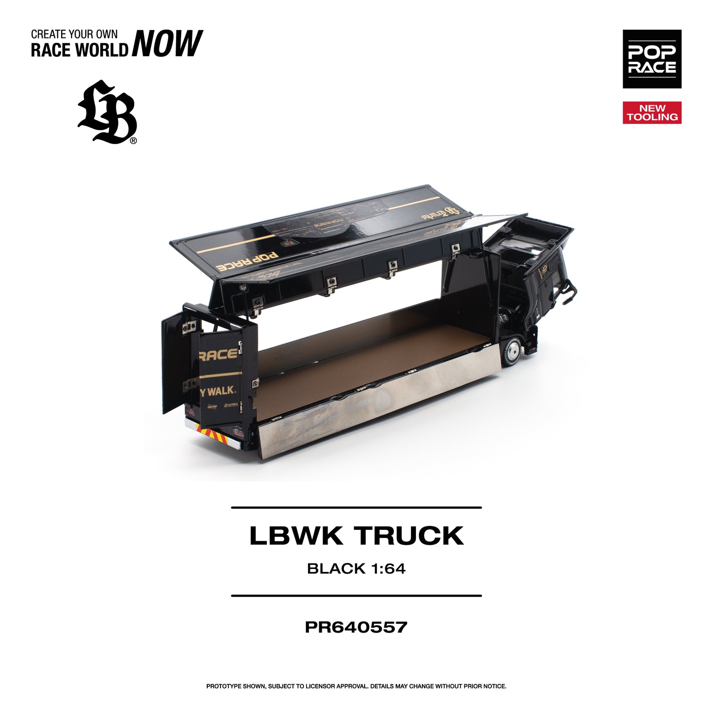 [PRE-ORDER] Pop Race LBWK Truck - Black