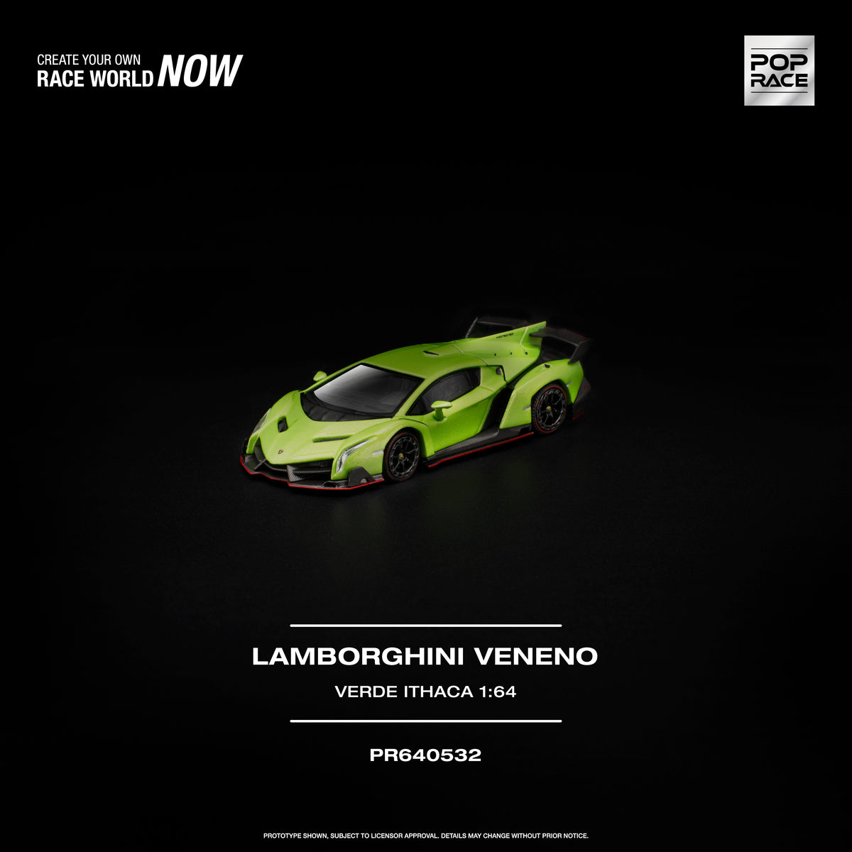 [PRE-ORDER] Pop Race Lamborghini Veneno - Verde Ithaca
