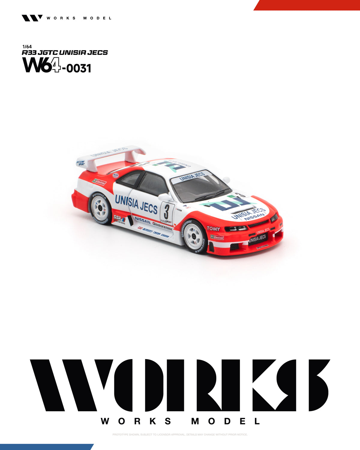 [PRE-ORDER] Works Model R33 JGTC - Unisia JECS
