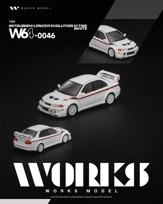 [PRE-ORDER] Works Model Mitsubishi Lancer Evolution V1 - Tommi Makinen White