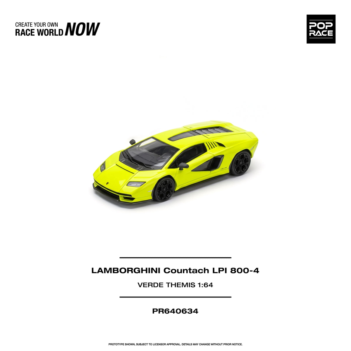 [PRE-ORDER] Pop Race Lamborghini Countach LPI 800-4 - Verde Themis
