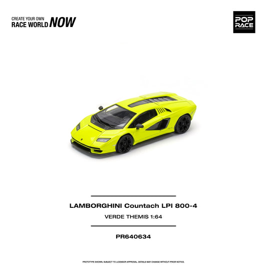 [PRE-ORDER] Pop Race Lamborghini Countach LPI 800-4 - Verde Themis