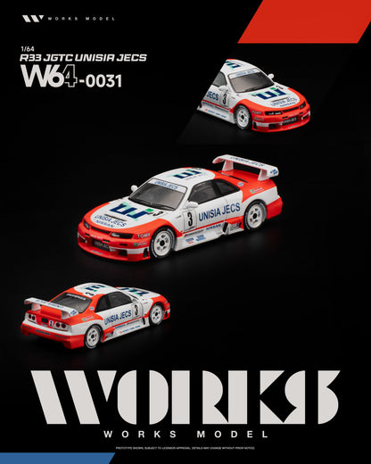 [PRE-ORDER] Works Model R33 JGTC - Unisia JECS