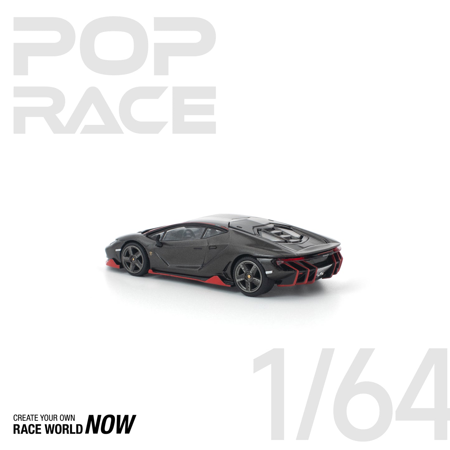 [PRE-ORDER] Pop Race Lamborghini Centenario - Carbon/Red