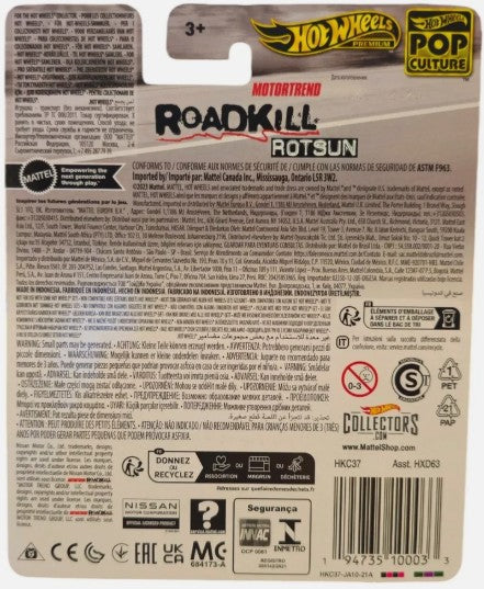 Hot Wheels Premium Pop Culture Motortrend Roadkill Rotsun Custom ‘71 Datsun 240z (“Rotsun”)