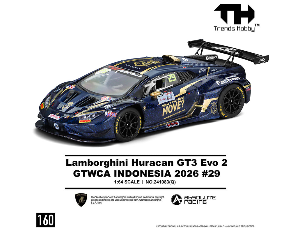[PRE-ORDER] Trends Hobby Lamborghini Huracan GT3 EVO2 #29 GTWCA Indonesia 2026