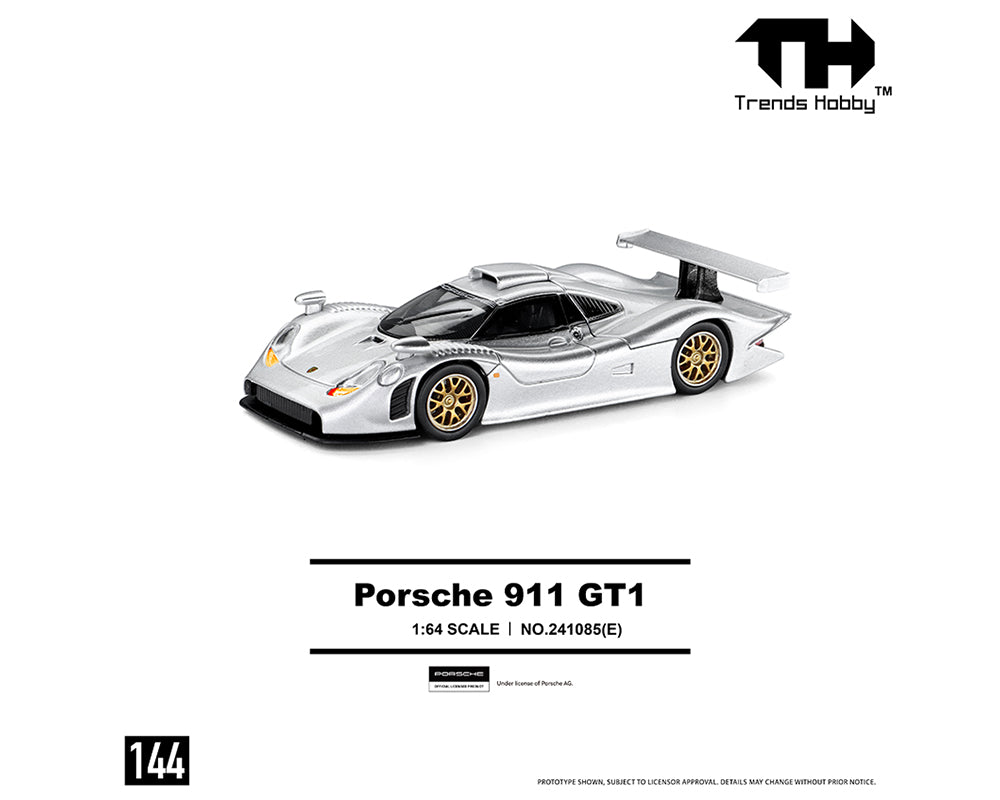 [PRE-ORDER] Trends Hobby Porsche 911 GT1 1998 - Silver