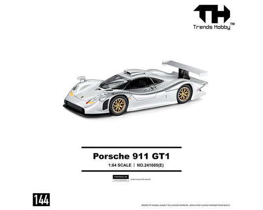 [PRE-ORDER] Trends Hobby Porsche 911 GT1 1998 - Silver