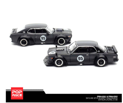 [HONG KONG TOYCAR SALON 2025] Pop Race x Daigo Saito Skyline GT-R V8 Drift “Hakosuka” & Datsun Laurel C130 2-Car Box Set