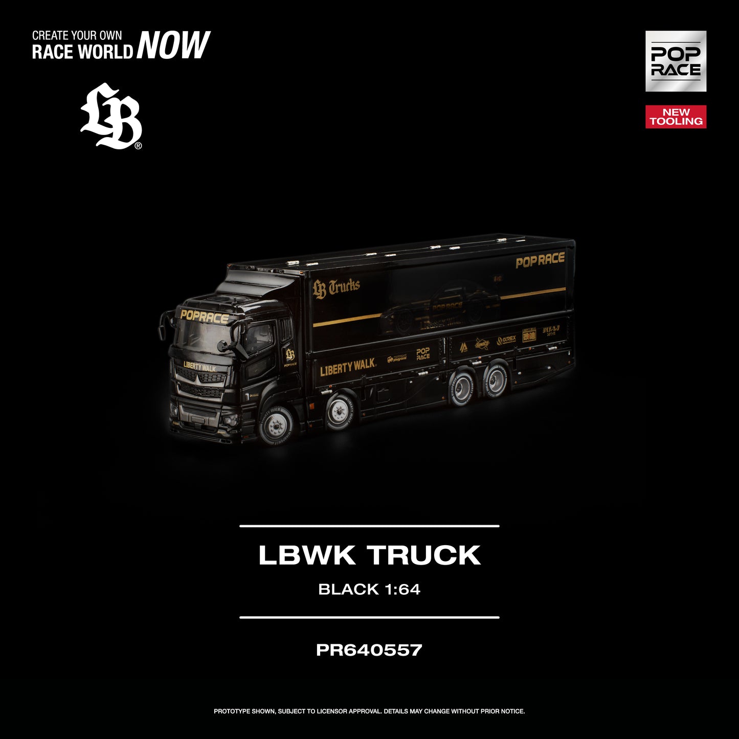 [PRE-ORDER] Pop Race LBWK Truck - Black