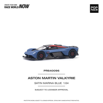 Pop Race Aston Martin Valkyrie - Satin Marina Blue