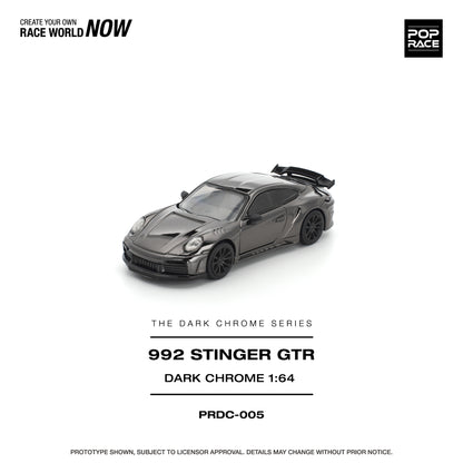 [PRE-ORDER] Pop Race 992 Singer GTR - Dark Chrome